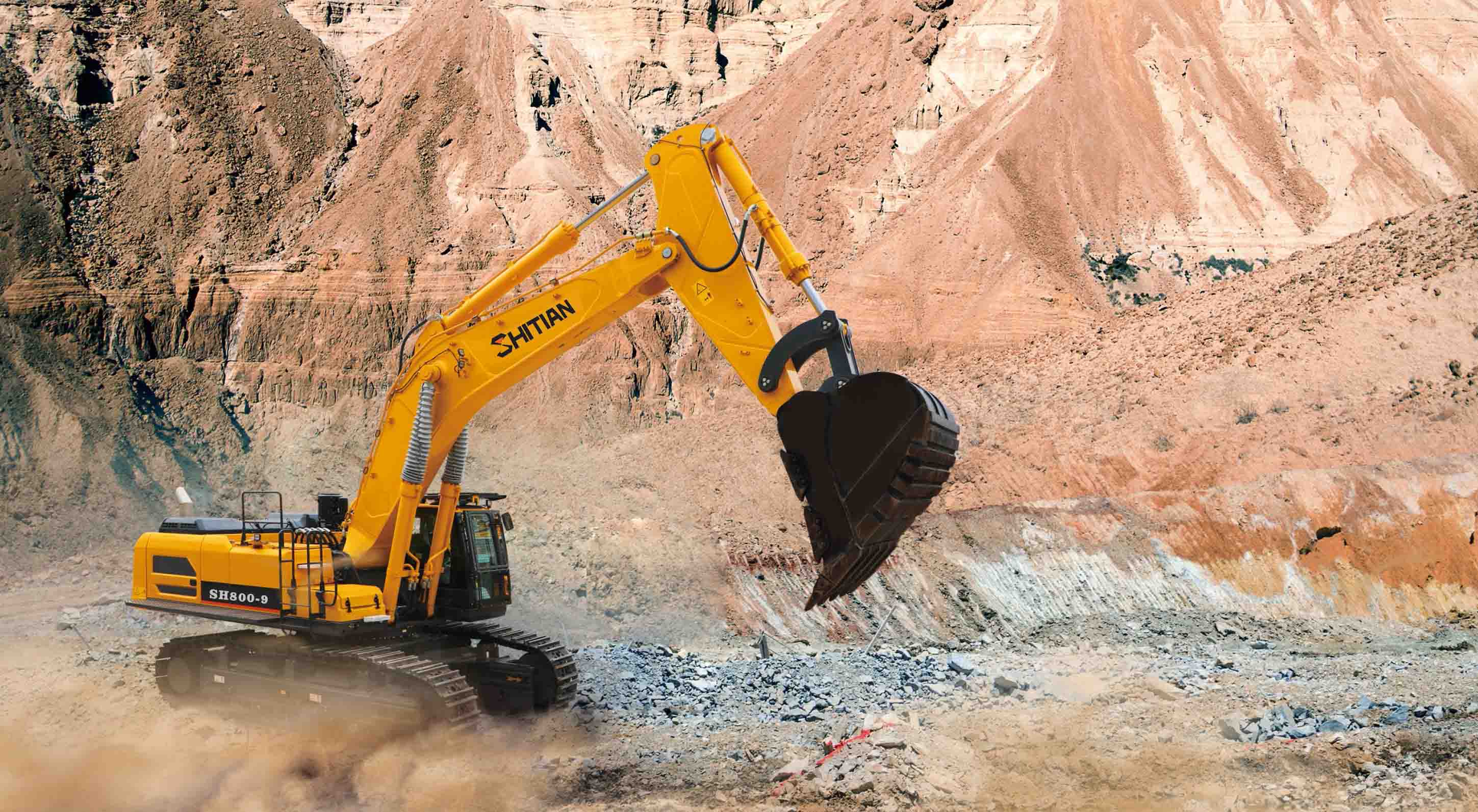 حفارة هيدروليكية شديدة التحمل بوزن 80 طنًا بتصميم متطور حفارة هيدروليكية شديدة التحمل بوزن 80 طنًا بتصميم متطور